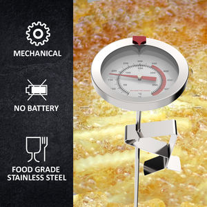 12-Inch Roestvrijstalen Stuurpen Direct Lezen Wijzerplaat <span class=keywords><strong>Thermometer</strong></span> Voor Frituren En Bbq Vlees Koken Op Maat Oem Frituurthermometer - Product Image 4