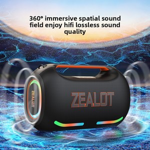 Altavoz Bluetooth 5.<span class=keywords><strong>3</strong></span> Portátil Zealot ZE41 de 250W con Dos Micrófonos Inalámbricos, Sonido Estéreo de <span class=keywords><strong>3</strong></span> Vías, 48000mAh, para Fiestas al Aire Libre - Product Image 3