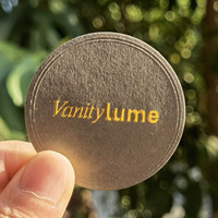 Étiquettes personnalisées de luxe en papier d'art gaufré 3D avec logo en feuille d'or rose, autocollants 3D pour emballages cosmétiques, bougies, huiles corporelles, adhésif puissant