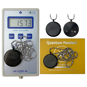 CAMAZ Charms gioielli neri ioni negativi ciondolo energia scalare quantistica in acciaio inox ciondolo quantistico con tormalina al germanio - Product Image 4