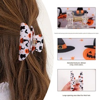 Nouvelle Arrivée Pince à Cheveux Thème Halloween Citrouille Crâne Araignée Chapeau de Sorcière Pince Requin Fantaisie pour Femme Fête
