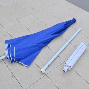 Parasol de terrasse portable de 1,5 m avec revêtement argenté, aérations et trou anti-vent, grand pare-soleil résistant au vent pour la plage et le jardin (vente en gros) - Product Image 4