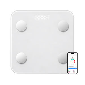 مقياس الدهون في الجسم الذكي للحمام مقياس رقمي إلكتروني بجهاز BMI موازين وزن تعمل بالبطارية لتطبيق البلوتوث من من أجل من أجل - Product Image 2