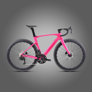 Bicicleta de Carretera de Fibra de Carbono de Alto Módulo 700C, Bicicleta de Carreras Aero con Cambio Electrónico Inalámbrico WheelTop 24S - Product Image 2