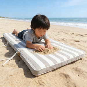 Coussins de chaise longue <span class=keywords><strong>d</strong></span>'extérieur imperméables en gros, revêtement PU, rayés, pour patio, plage, camping, voyage, toutes saisons - Product Image 3