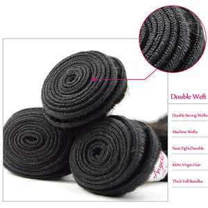 生印度寺庙头发生未加工的处女，生印度处女头发供应商，角质层对齐来自印度的生印度处女头发 - Product Image 5