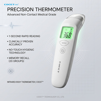 Thermomètre clinique approuvé CE Cocet Thermomètre infrarouge frontal intelligent sans contact avec affichage LED