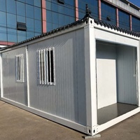 Maison conteneur modulaire préfabriquée anti-sismique, démontable, en kit, pour jardin, maisonnette portable