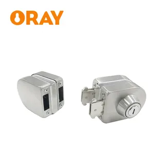 Atacado Duplo Lado De Vidro Para Vidro SSS/PSS Diferente Acabamento Frameless Hardware Temperado Deslizante Vidro Door Lock