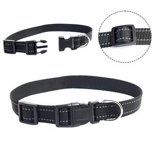 Collares acolchados suaves reflectantes para mascotas, nailon transpirable, Color personalizado, seguridad ajustable, <span class=keywords><strong>Collar</strong></span> de nailon para mascotas, collares para perros medianos y grandes - Product Image 3