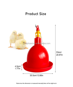 Bebedero de Campana para Pollos Plasson de Alta Calidad QA, Bebederos Automáticos para Aves de Corral con Recipiente para Pollos de Engorde - Product Image 2