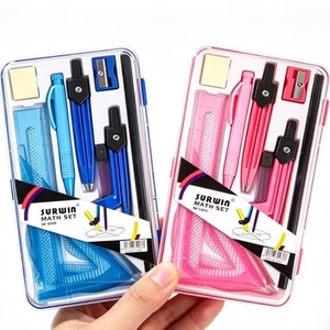 Livraison Rapide - Offre Spéciale : Ensemble de 11 Pièces d'Instruments Mathématiques pour Étudiants (Compas, Diviseur) - Trousse de Géométrie Scolaire - Product Image 5