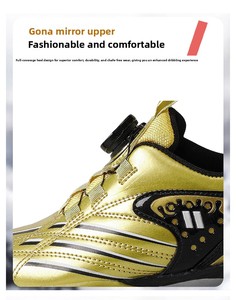 Zapatos de Fútbol para Niños, Niñas, Parte Superior de Cuero Sintético, Tacos para Césped Artificial, <span class=keywords><strong>Botas</strong></span> de Fútbol para Niños - Product Image 4
