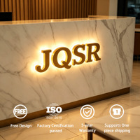 Publicidad de fábrica que ilumina personalizar 3D Led Metal letra signo para negocios cafetería tienda Logo señalización empresa signos pantalla