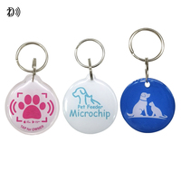 Wasserdichter NFC RFID-Epoxidhalter Umweltfreundlicher Mini-Pet-Tag mit QR-Code für Hund und Katze