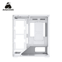 AntarcChill White Mid Tower Dual Compartment PC Case Support MATX ITX 240 Radiator USB 3.0 Wholesale