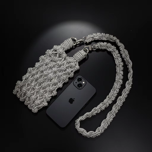 Bolso Bandolera Mini de Moda, Hecho a Mano con Lentejuelas de <span class=keywords><strong>Cristal</strong></span>, para Fiestas Casuales, para Teléfono Móvil - Product Image 1