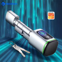 2024 rentable TTlock ou système Tuya empreinte digitale cylindre de serrure intelligent universel européen serrure à cylindre intelligent