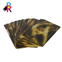 Jeu de cartes à collectionner personnalisé avec bord doré, impression offset CMYK 4 couleurs sur papier de haute qualité, formes découpées sur mesure