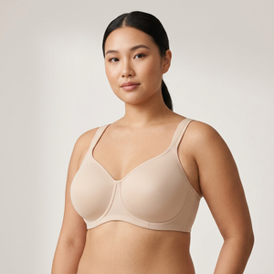 Soutien-gorge à armatures couvrant intégralement pour femmes, pour poitrines généreuses (bonnet D-G), en microfibre respirante, antibactérienne et sans couture, effet rafraîchissant, large - Product Image 3