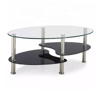 Table basse carrée moderne de luxe, directement de l'usine, avec plateau en verre et structure en métal, pour salon