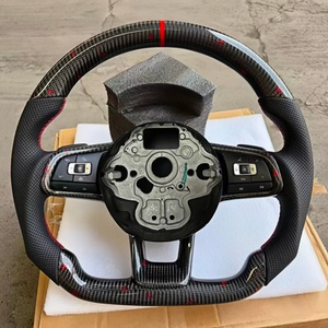 Personnalisation haut de gamme adaptée aux volants de voiture en fibre de carbone Volkswagen MK4 MK5 MK6 MK7 Golf6 GTI7 Golf7 7.5 <span class=keywords><strong>GTD</strong></span> - Product Image 6