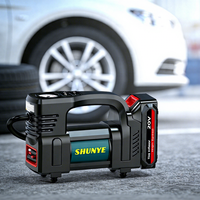 Compresseur d'air portable de nouvelle conception, gonfleur de pneus de voiture, moniteur de pression des pneus, lumière LED avec batterie de grande capacité
