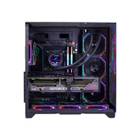 Boîtier PC personnalisé ATX Mid Tower pour jeux, boîtier gamer blanc, châssis de bureau avec panneaux en verre trempé, cabinet d'ordinateur