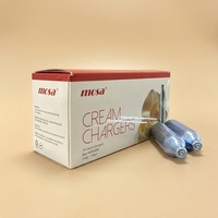 Cartouches de gaz en acier au carbone durable 8G, couleur argent, accessoires polyvalents pour distributeur de crème et préparation de desserts