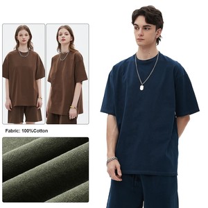 Camiseta AR8830 con Logotipo Personalizado, 250 Gramos, Algodón Grueso, Unisex, Talla Grande, Camisetas Lisas de Alta Calidad, Camisetas Vintage Lavadas - Product Image 3