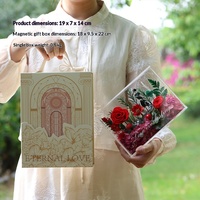 Kotak Hadiah Mawar Awet-Model 481201 Dekorasi Taman untuk Festival Qixi Hari Valentine Hari Ibu Pernikahan 1kg