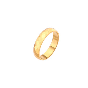 Anillo de Acero Inoxidable con Grabado Estilo Coreano, Anillo de Pareja con Diamantes, Anillo de Estilo Simple de Acero Inoxidable - Product Image 2
