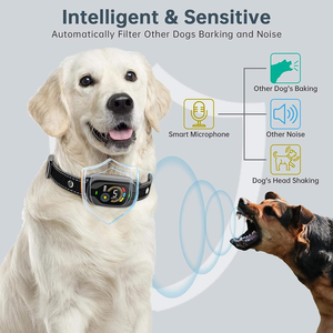 Su Geçirmez LCD Ekranlı Köpek Havlama Önleyici Tasması Büyük Orta Küçük Köpekler için 3 Ayarlanabilir Modlu Havlama Önleyici Eğitim Tasması Köpek Havlama Tasması - Product Image 6