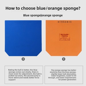 Gomma per Racchetta da Ping Pong DHS Hurricane 3 Provincial Blue Sponge, Approvata ITTF, Adesiva per Attacco Veloce e Loop, per Giocatori Avanzati - Product Image 6