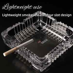 Cendrier de luxe Futeng pour cigares, en verre, grand cendrier, porte-cigarettes, accessoires pour cendrier, cendrier pour la maison - Product Image 5