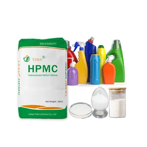 HPMC con tratamiento de superficie tiene buen engrosamiento y alta transparencia ampliamente utilizado en productos químicos diarios como detergentes