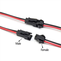 Connecteur de fil mâle à femelle JST personnalisé avec prise électrique en plastique à 2 ou 3 broches pour accessoires d'éclairage