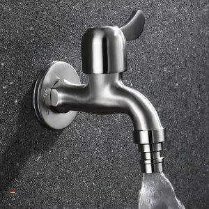 <span class=keywords><strong>Robinet</strong></span> de machine à laver mural en chrome anti-corrosion au design moderne d'usine, <span class=keywords><strong>robinet</strong></span> à eau froide à poignée unique - Product Image 2