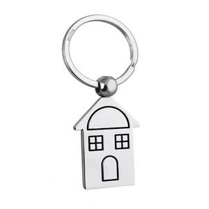 Llavero Metálico Personalizado con Diseño de Casa de Campo y Logotipo Personalizado - Product Image 1