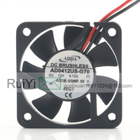 Ventilateur de refroidissement ADDA 0.12A 4010 40X40X10MM 4CM à deux fils, super silencieux, à haut volume d'air, AD0412US-G70