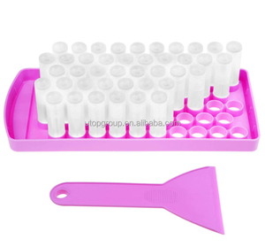 ชุดถาดพลาสติกบรรจุลิปบาล์ม 50 ช่อง แบบเติมง่าย ชุดทำลิปบาล์ม <span class=keywords><strong>DIY</strong></span> สำหรับทำลิปบาล์มโฮมเมดและการผลิตลิปบาล์มจำนวนน้อย - Product Image 2