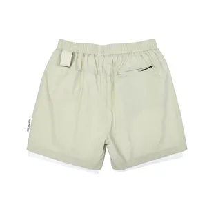 Custom Breathable 2 In 1 Running Shorts Quick Dry Athletic Liner Workout Shorts Zip Pocket Towel Loop Mens Running Short
