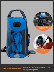 Custom Large Capacity Multi-functional Outdoor Backpack Waterproof Pvc Material Mountaineering Hiking Swimming Drifting <b>Bags</b> - Product Image 2