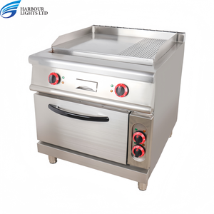 Commercial Autoportant Électrique/<span class=keywords><strong>Gaz</strong></span> En Acier Inoxydable Plein 1/3 1/<span class=keywords><strong>2</strong></span> <span class=keywords><strong>Plaque</strong></span> Plate Grill Grill Avec Armoire pour Restaurant - Product Image 4