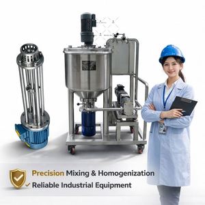 Homogenizer Mixer Emulsifier Machine With Heater Cosmetic Mixing Tank Chemical Emulsifying Homogenizing Homogenization Equipment - Product Image 2