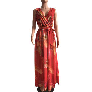 Z55555B महिलाओं के वस्त्र स्टाइलिश सस्ते सेक्सी थोक महिलाओं पुष्प प्रिंट पोशाक - Product Image 5