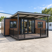 Maison conteneur préfabriquée modulaire non finie de 30 pieds, personnalisable, pour espace de vie DIY