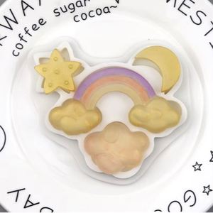 Silicone StarCloud Fondant Mold for Sugar <b>Craft</b>, 3D Sky Theme Cake Decorating <b>Tools</b>, Moon Star Cloud Chocolate Polymer Clay Mold - Product Image 3