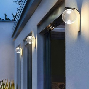 Lampes murales d'extérieur 6W IP65 à LED solaires avec interrupteur à induction pour villa, jardin, terrasse, balcon - Product Image 3