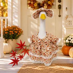 Nuevo Conjunto de Ropa Decorativa de Poliéster para Bebé, Vestido Mini Floral de Otoño para Porche/Patio - Product Image 4
